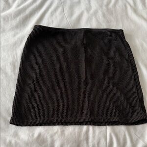 No Boundaries Black Textured Pencil Skirt- swim